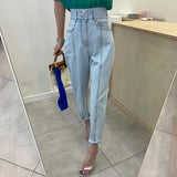 ハイウエストカラーデニム(2COLORS)AB1128