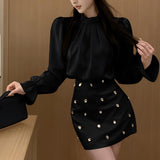 ワントーンビジューセットアップ(2COLOR)AS1648