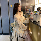 スカーフタイエアリーワンピースAO1746