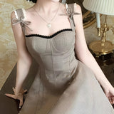 バックレースアップAラインワンピースAO1788