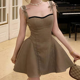 バックレースアップAラインワンピースAO1788