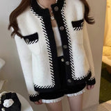 ダブルステッチモノトーンカーディガン(2COLOR)AT1296