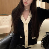 バイカラーニットカーディガン(2COLOR)AT1334