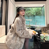 ポイントリボンファーコート(3COLOR)AJ1185