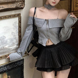 ストライプフリルセットアップAS1662