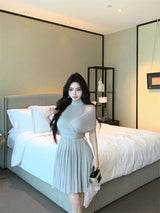 クロスニットワンピース(2COLOR)AO1778