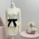 ペプラムモノトーンセットアップAS1696