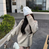 Vネックニット+タイトワンピース(2COLOR)AS1706