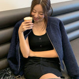 ジップツイードブルゾン(2COLOR)AJ1154