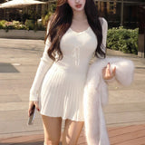 ウエストタッチニットワンピース(3COLOR)AO1829