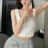 フロントジップショートサマーニット(2COLOR)AT1273