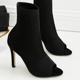 メッシュニットオープントゥブーツAP1037