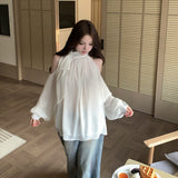 オープンショルダーエアリーブラウス(2COLOR)AT1411