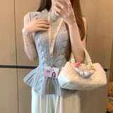 ノースリーブぺプラムニット(2COLOR)AT1343