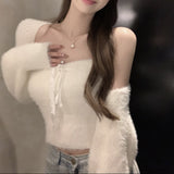 ショートボレロ付きチューブトップニット(2COLOR)AT1397