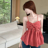 チェックフレアキャミソール(2COLOR)AT1420