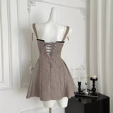 バックレースアップAラインワンピースAO1788