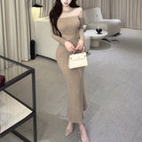 デコルテラインシースルーワンピースAO1842