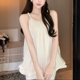 パールネックシフォンブラウス(3COLOR)AT1348