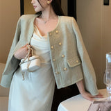 ダブルボタンノーカラージャケット(3COLOR)AJ1151