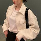 ドロップショルダージッパージャケット(2COLOR)AJ1155