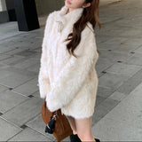 ポイントリボンファーコート(3COLOR)AJ1185