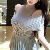 クロスニットワンピース(2COLOR)AO1778