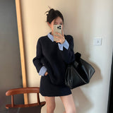 シャツドッキングニットセットアップ(2COLOR)AS1573