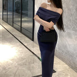 ワンショルダーラグジュアリーワンピース(3COLOR)AO1691