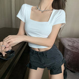 スクエアネックシンプルカットソー(3COLOR)AT1281