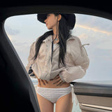 フリルコットンスイムウェアAW1095