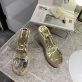 ウェッジソールクリアサンダル(2COLOR)AP1035