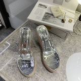 ウェッジソールクリアサンダル(2COLOR)AP1035