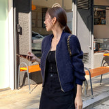 ジップツイードブルゾン(2COLOR)AJ1154