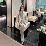 ポイントリボンファーコート(3COLOR)AJ1185