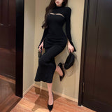 シースルーリストフォールワンピースAO1819