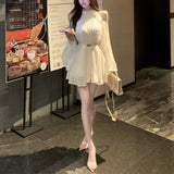 ベルトセットプリーツブラウスAT1356