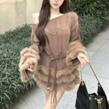 ティアードファーニット(2COLOR)AT1389