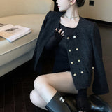 ダブルボタンノーカラージャケット(3COLOR)AJ1151