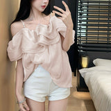 ウェーブフリルブラウス(3COLOR)AT1360