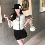 ステッチビーズノーカラージャケットAJ1195