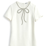 【即納】ビジューリボンワンピースAO1628