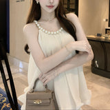 パールネックシフォンブラウス(3COLOR)AT1348