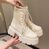 厚底ソックスブーツ(3COLOR)AP1038