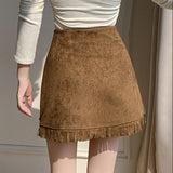 スタッズスエードスカート(2COLOR)AB1206