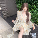 スカーフタイエアリーワンピースAO1746