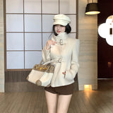 バックルウールコートAJ1189