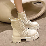 厚底ソックスブーツ(3COLOR)AP1038