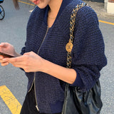 ジップツイードブルゾン(2COLOR)AJ1154