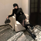 クラシカルネックセットアップ(2COLOR)AS1709